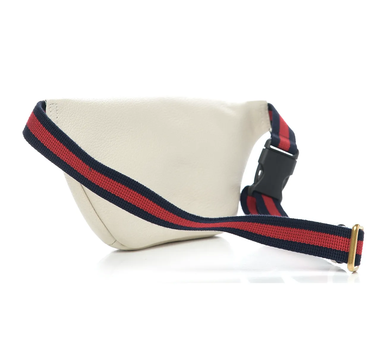 Gucci Logo Belt Bag in White Leather