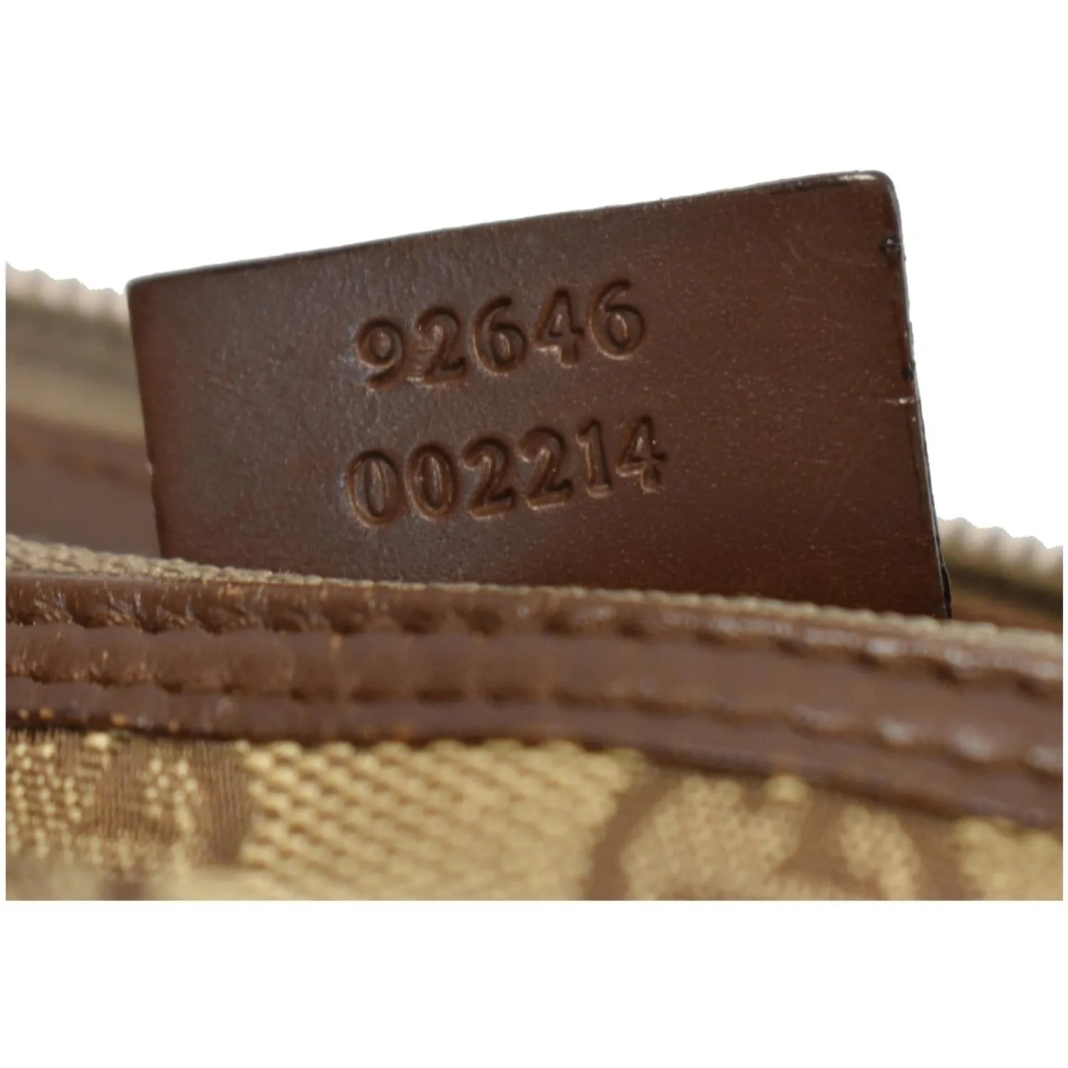 GUCCI Monogram Canvas Small Messenger Bag Brown 92646