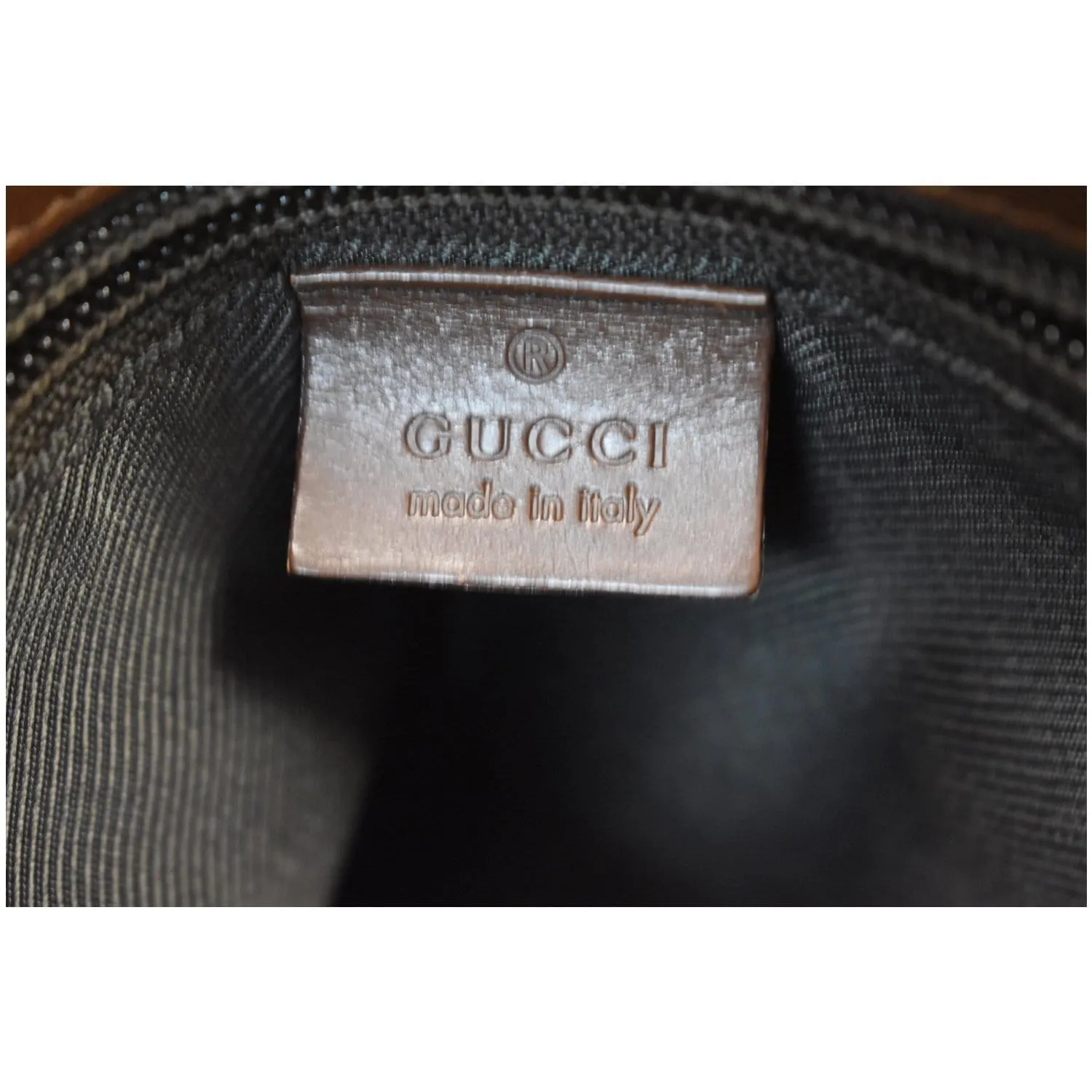 GUCCI Monogram Canvas Small Messenger Bag Brown 92646