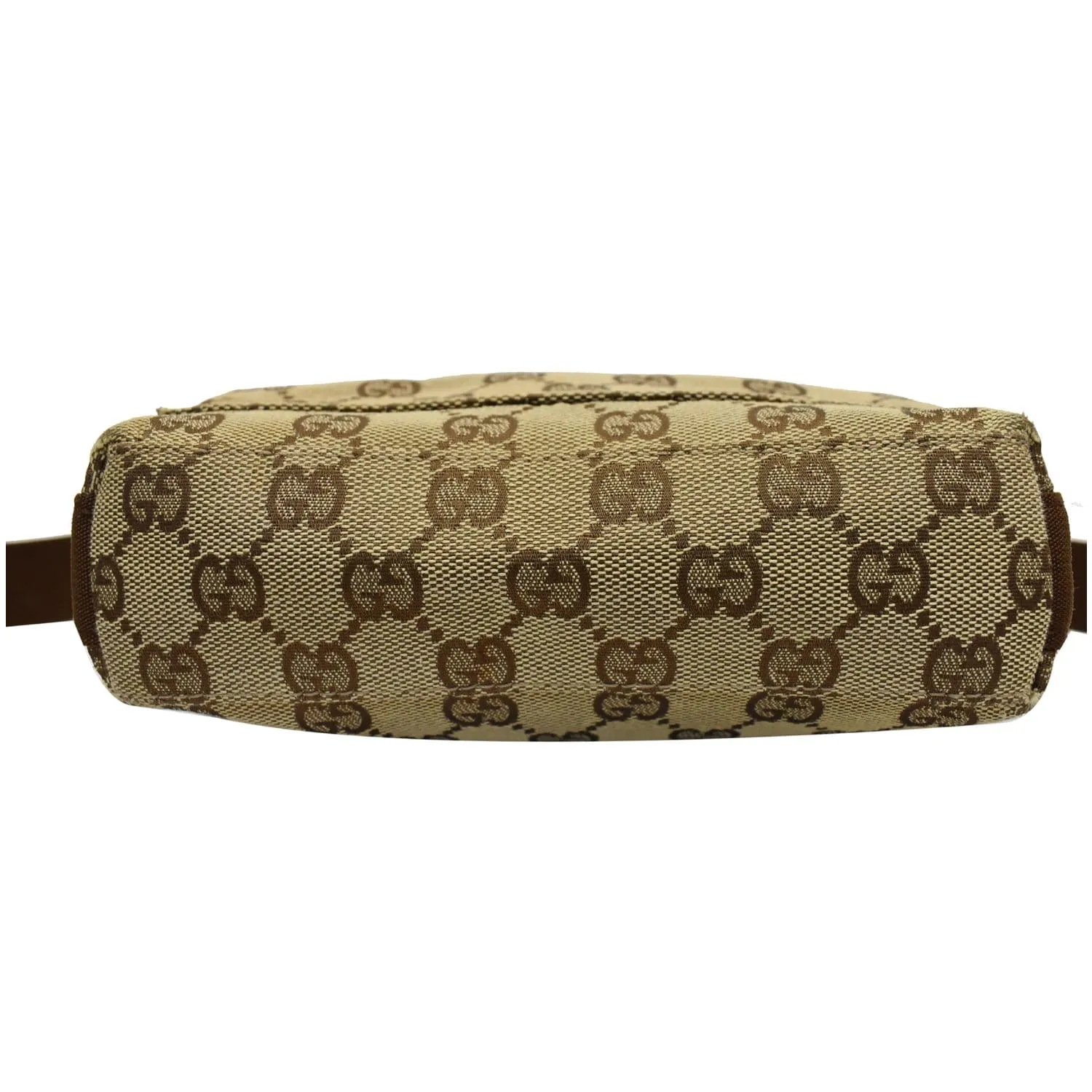 GUCCI Monogram Canvas Small Messenger Bag Brown 92646