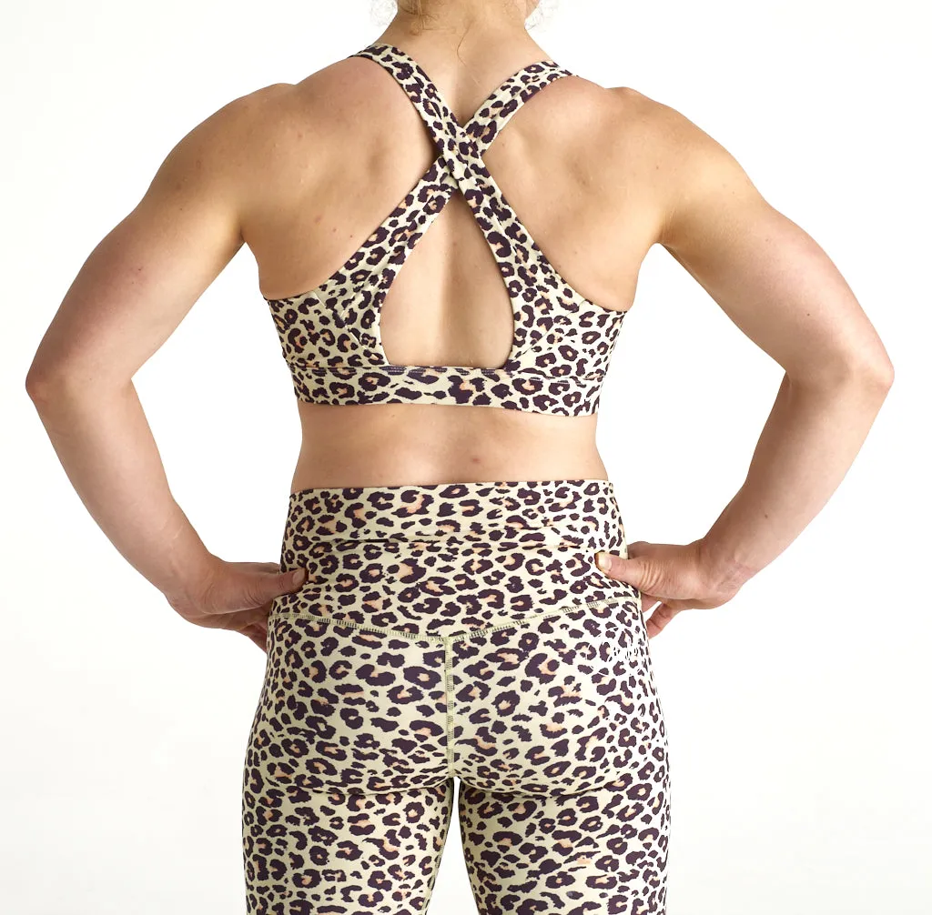 Halo Tornado Sports Bra in Leopard