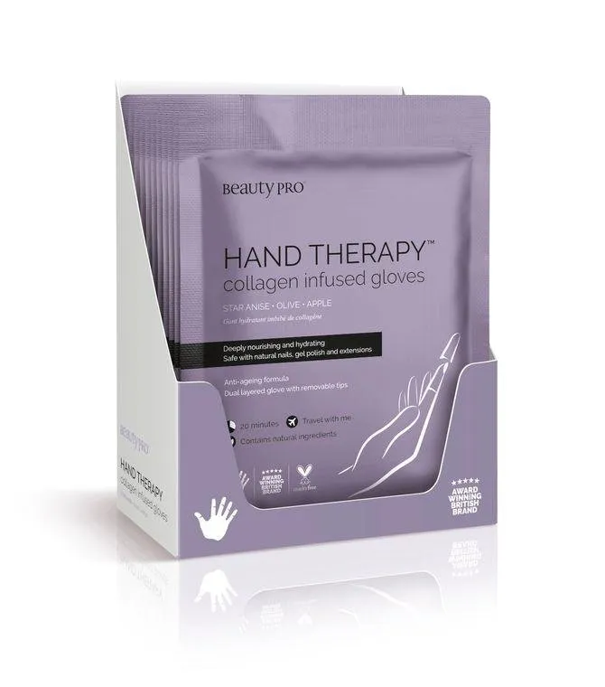 HAND THERAPY Collagen Infused Glove with Removable Finger Tips