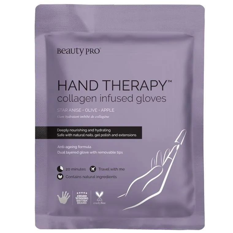 HAND THERAPY Collagen Infused Glove with Removable Finger Tips
