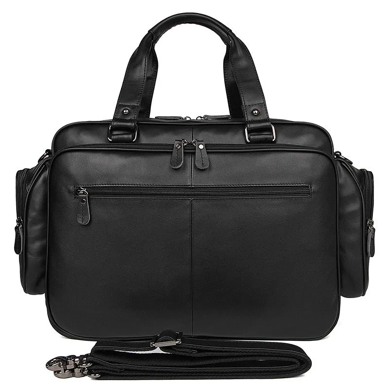 Handmade Top Grain Leather Briefcase Messenger Bag Men's Laptop Bag