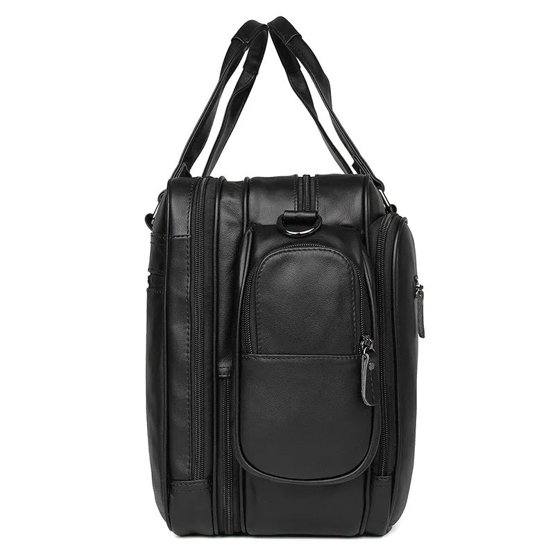 Handmade Top Grain Leather Briefcase Messenger Bag Men's Laptop Bag