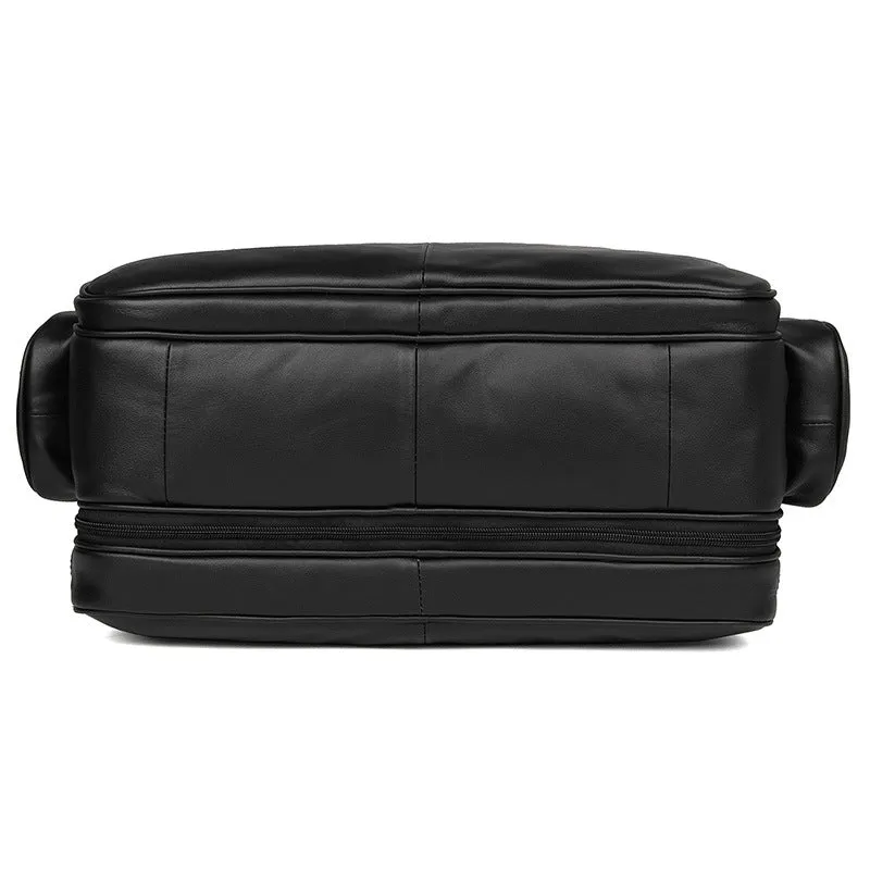 Handmade Top Grain Leather Briefcase Messenger Bag Men's Laptop Bag