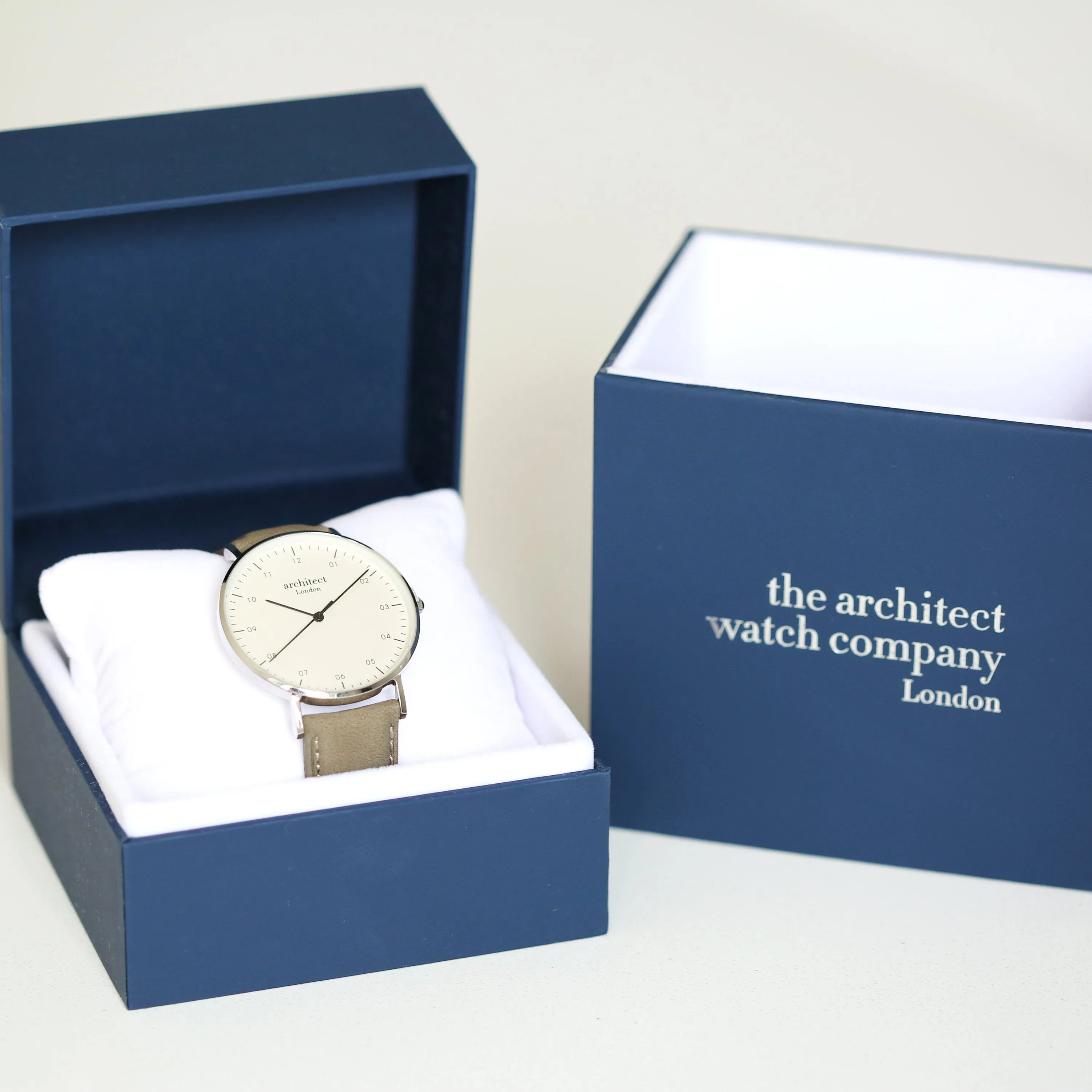Handwriting Engraving - Men's Architect Zephyr   Urban Grey Strap