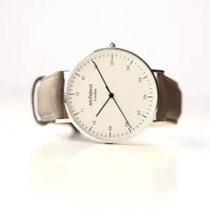 Handwriting Engraving - Men's Architect Zephyr   Urban Grey Strap