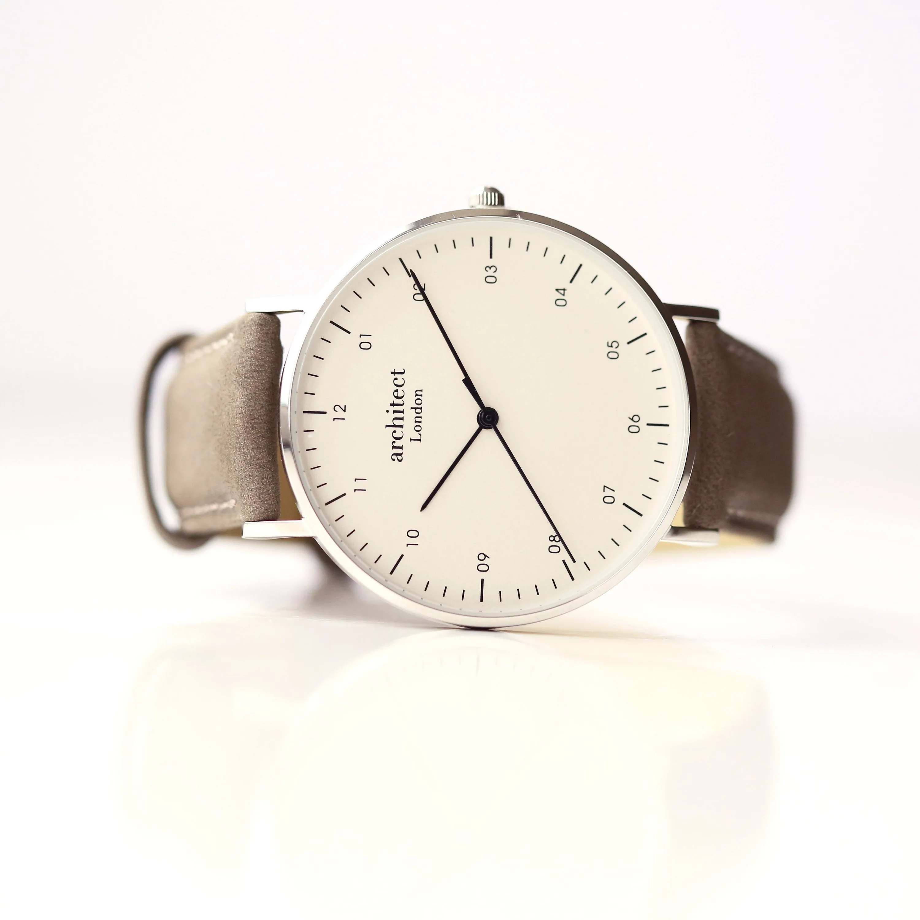 Handwriting Engraving - Men's Architect Zephyr   Urban Grey Strap