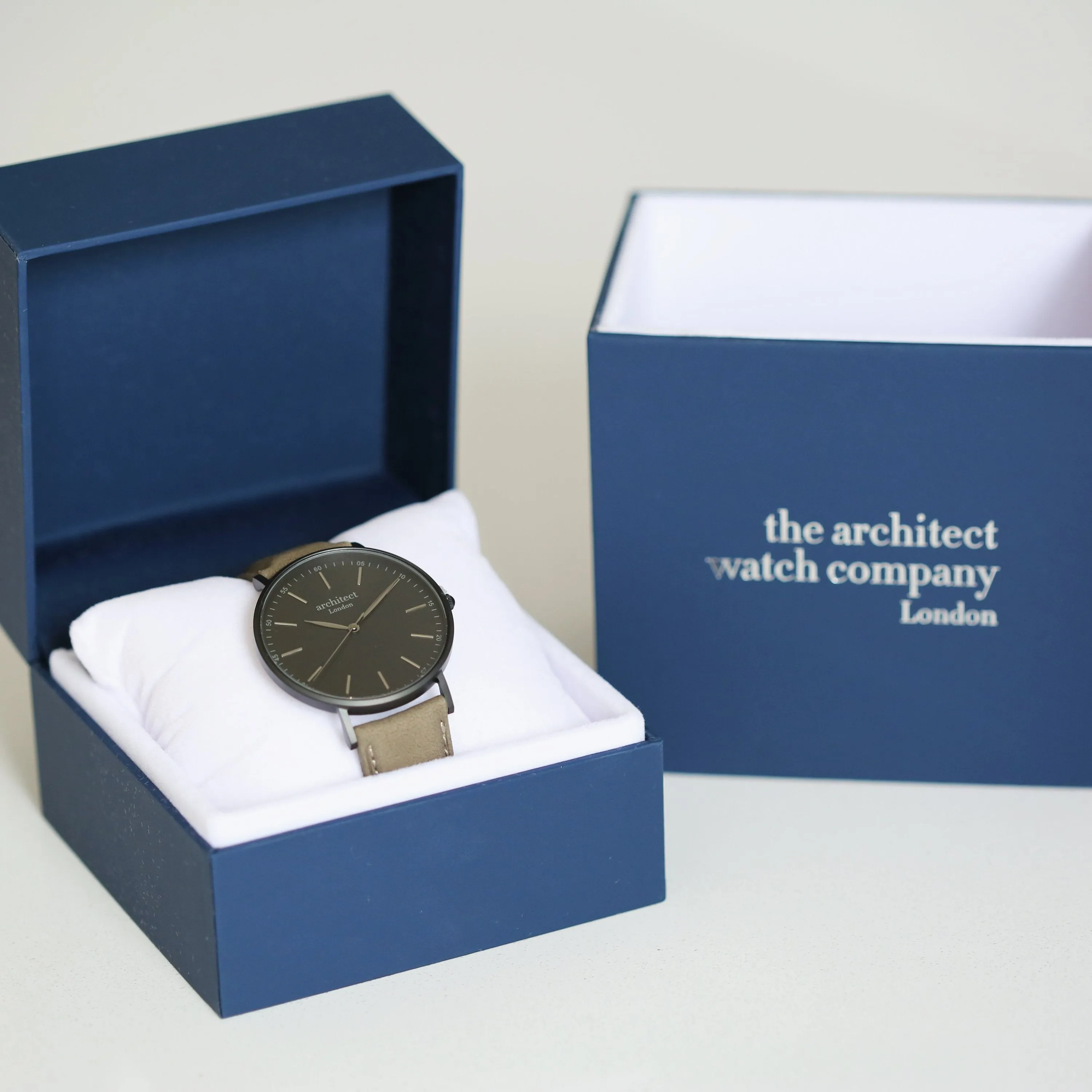 Handwriting Engraving - Men's Minimalist Watch   Urban Grey Strap