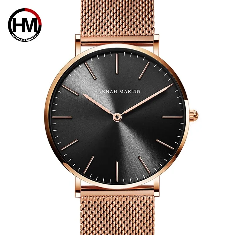 HANNAH MARTIN Luxury Brand Simple Quartz Watch