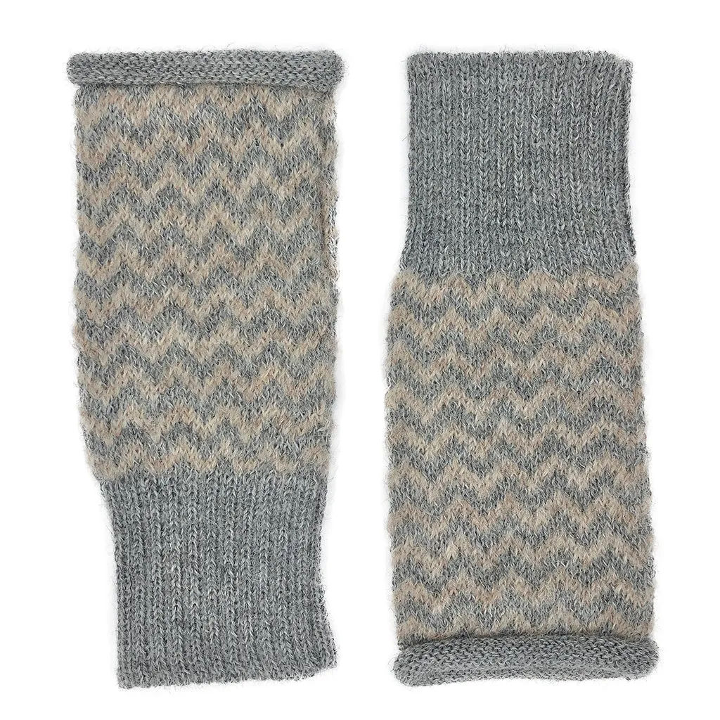 Harbor Chevron Knit Alpaca Gloves