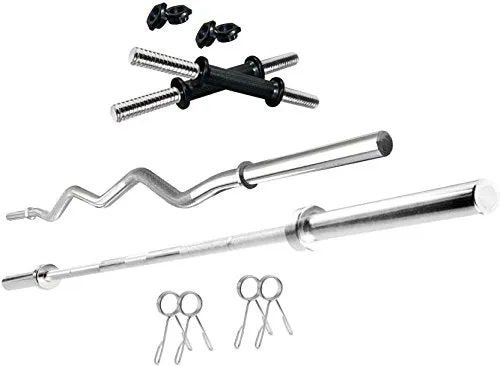 HASHTAG FITNESS Leather Home Gym Set, 50 kg, Black (1233), PVC