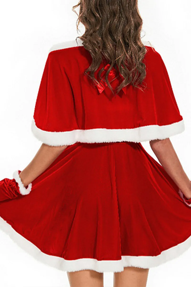 HBT1054 Festive Miss Claus Costume Dress