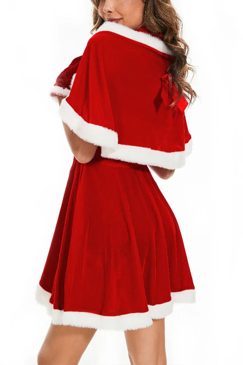 HBT1054 Festive Miss Claus Costume Dress