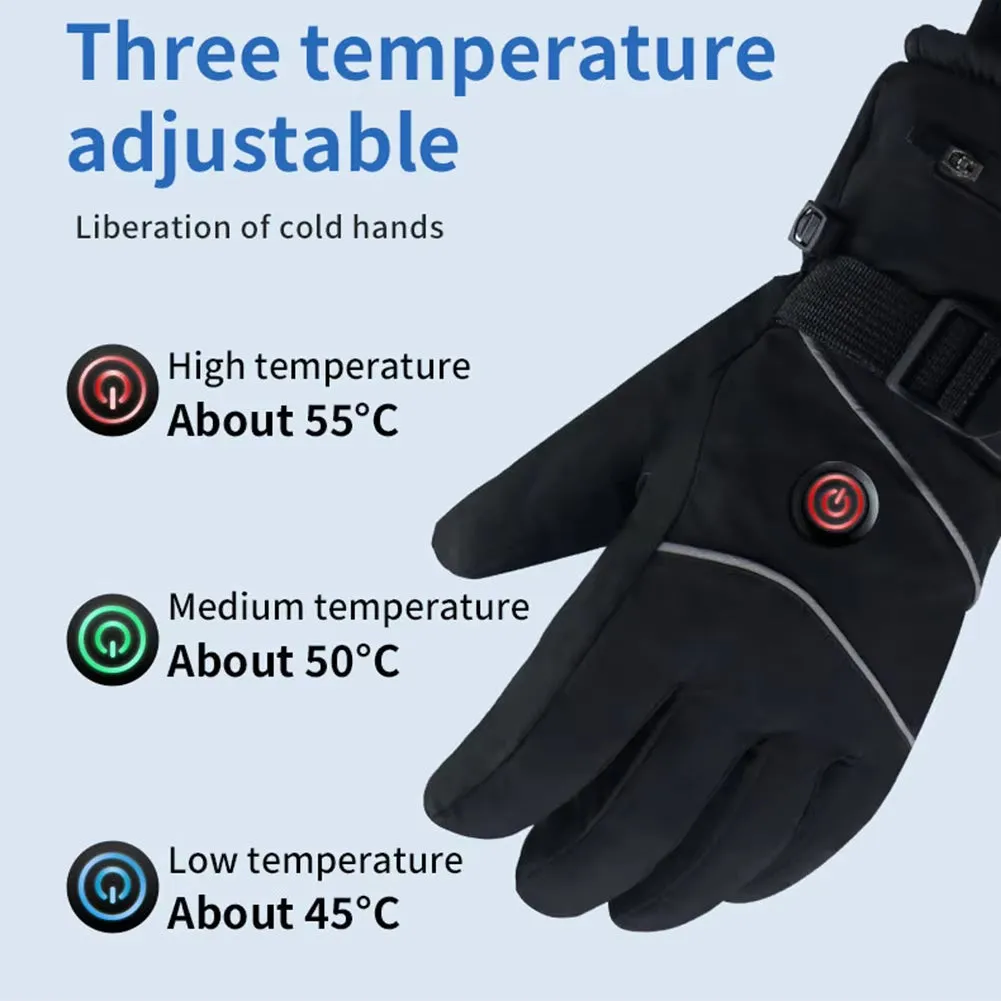 Heated Touchscreen Winter Gloves for Skiing & Hiking
