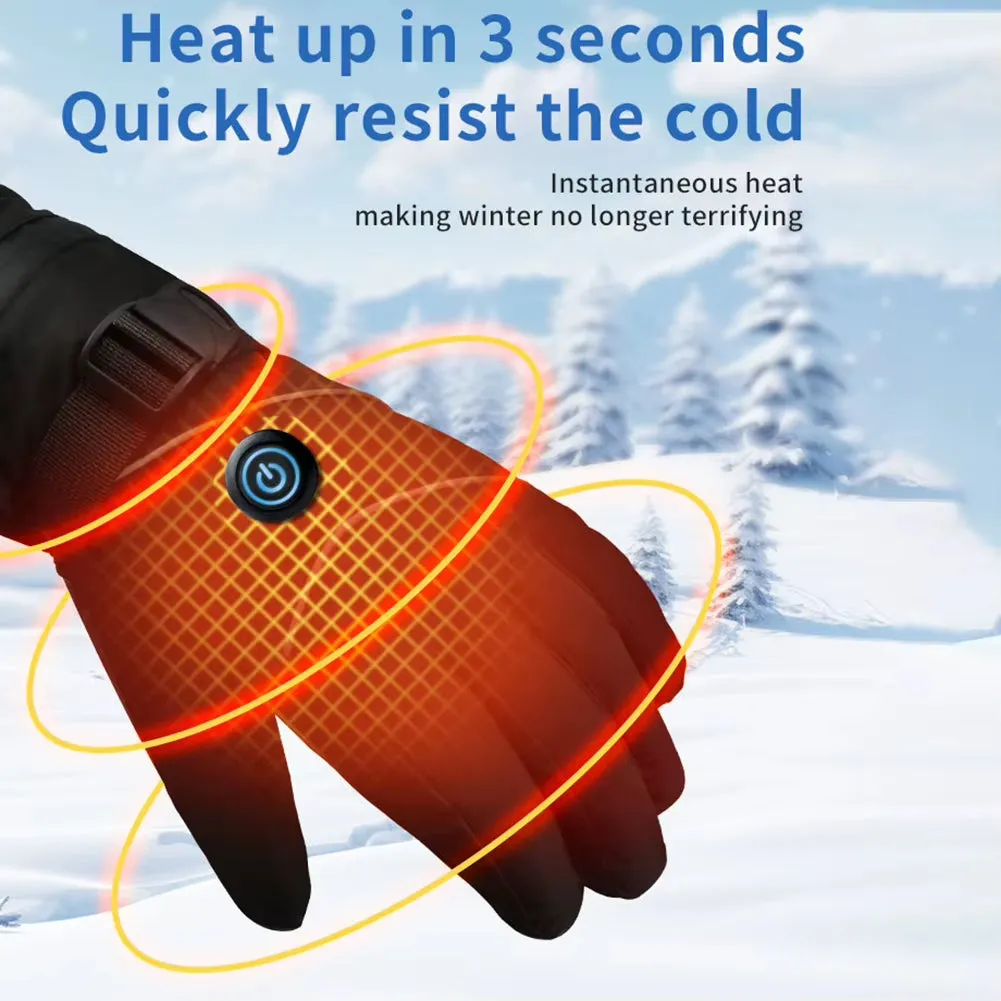 Heated Touchscreen Winter Gloves for Skiing & Hiking
