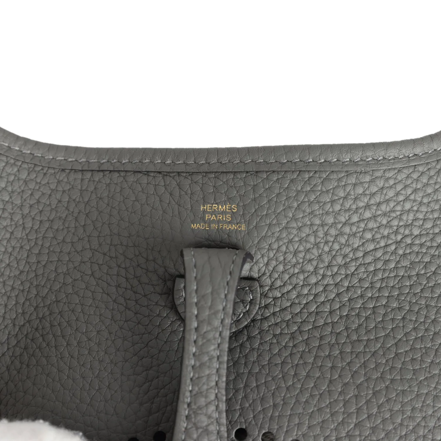Hermes Evelyne TPM Gris Meyer Clemence Gold Hardware
