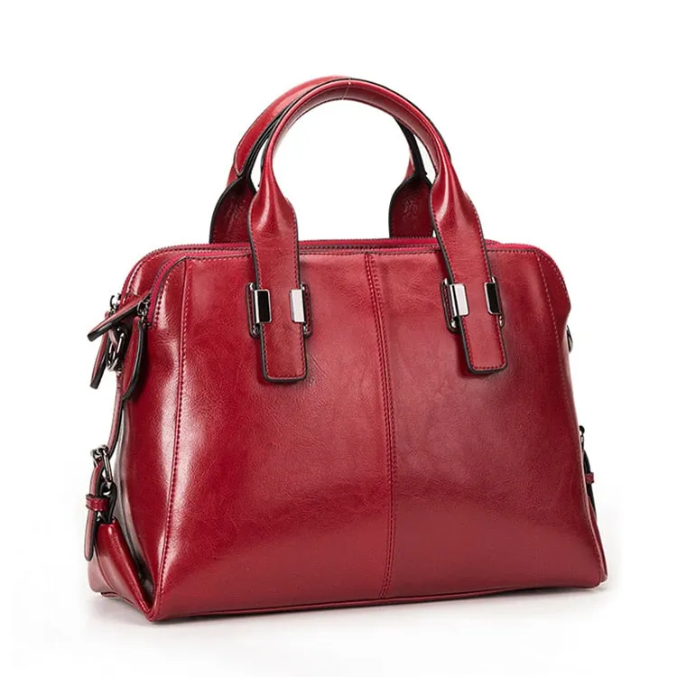 High-Quality Cow Leather Ladies Hand Bags