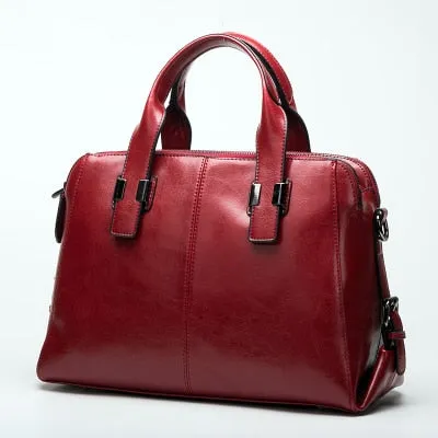 High-Quality Cow Leather Ladies Hand Bags