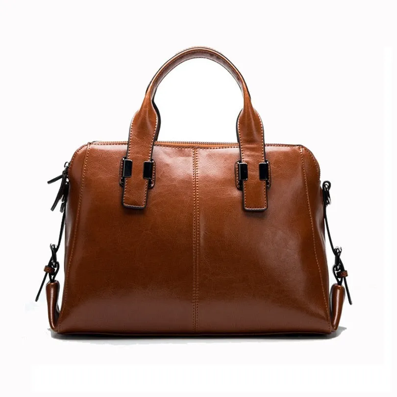 High-Quality Cow Leather Ladies Hand Bags
