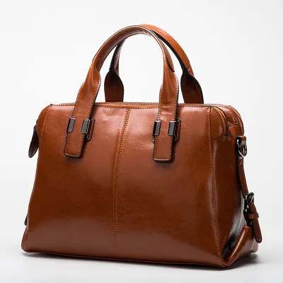 High-Quality Cow Leather Ladies Hand Bags
