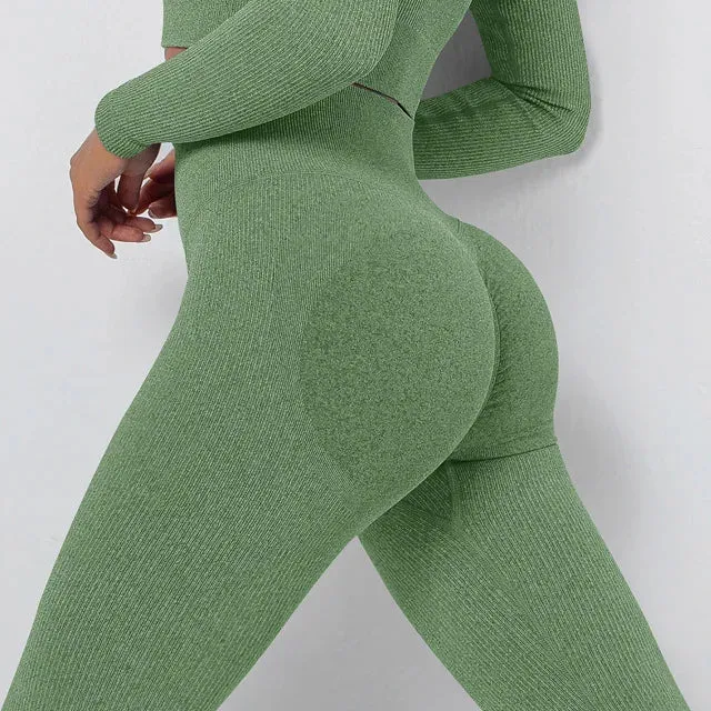 High Waist Seamless Yoga Pants for Women - Scrunch Butt Gym Leggings