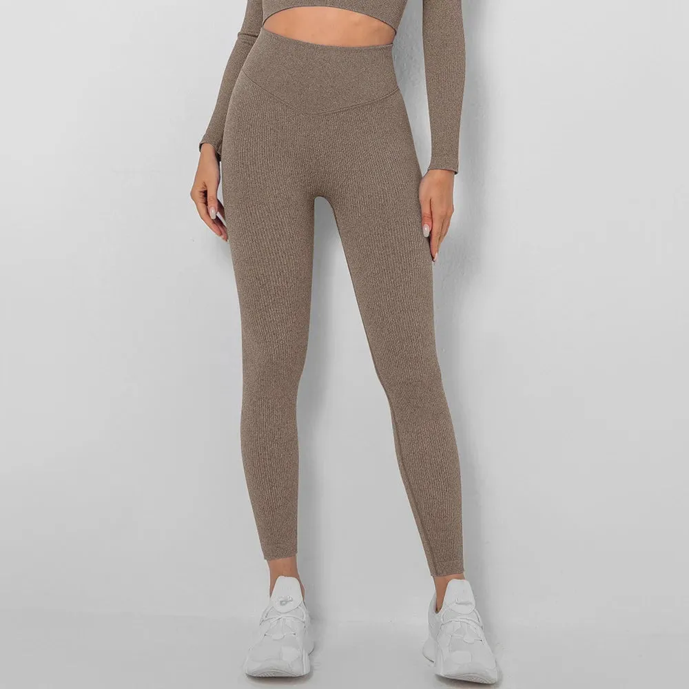 High Waist Seamless Yoga Pants for Women - Scrunch Butt Gym Leggings