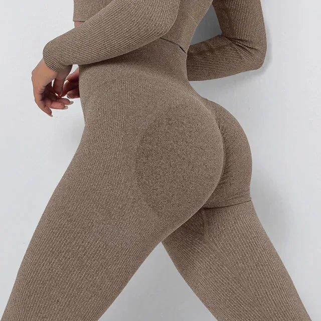 High Waist Seamless Yoga Pants for Women - Scrunch Butt Gym Leggings