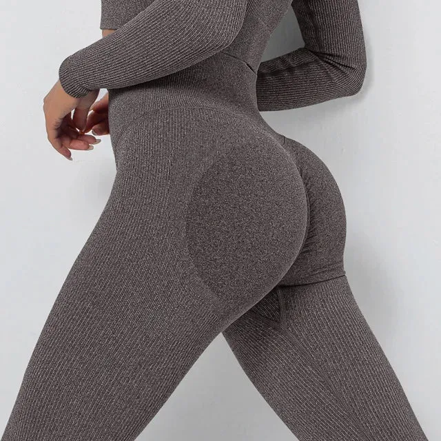 High Waist Seamless Yoga Pants for Women - Scrunch Butt Gym Leggings