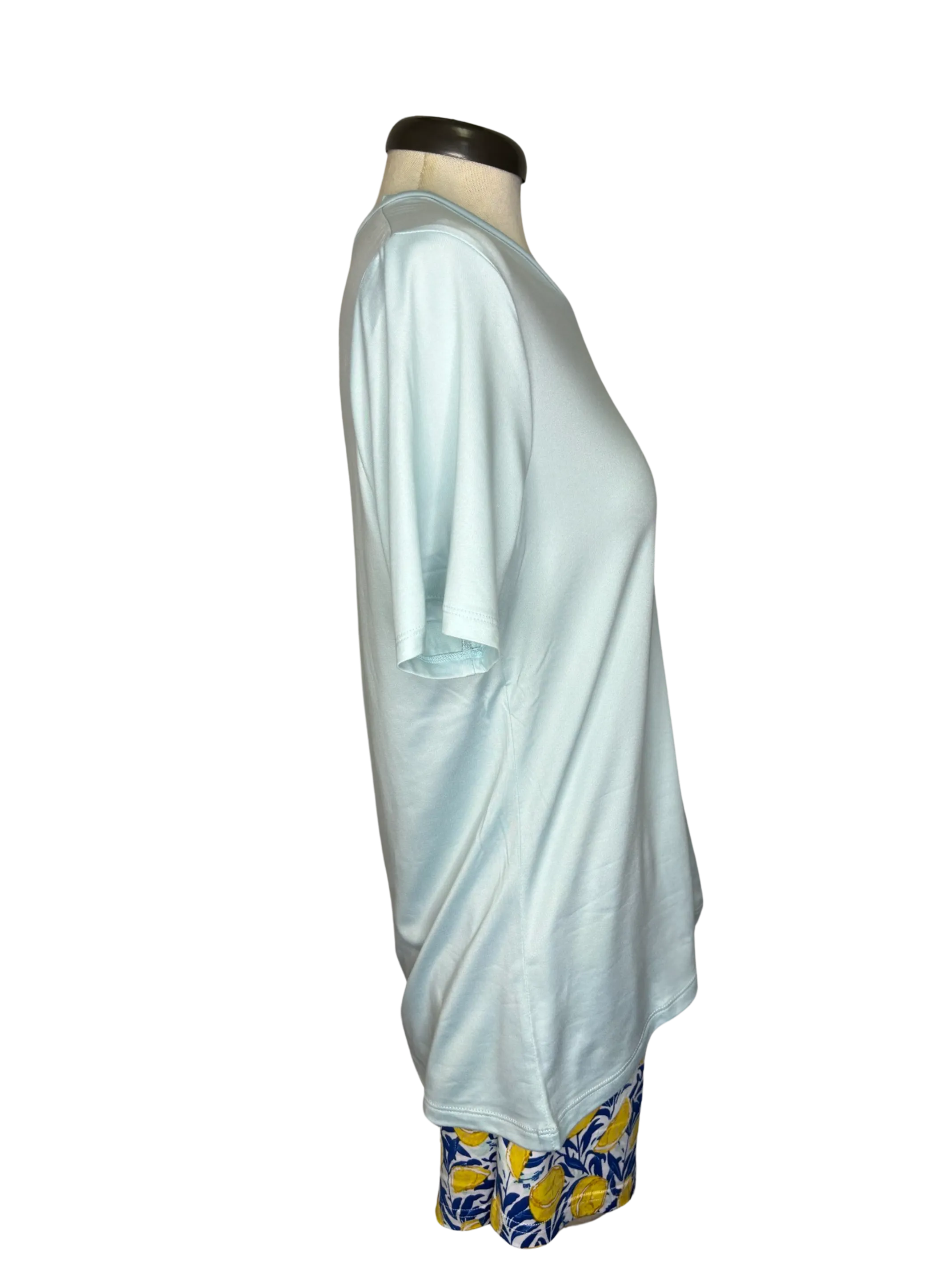 Highlands VNeck Pocket Tee Sky