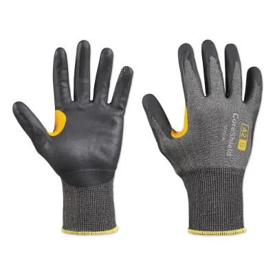 Honeywell CoreShield™ A2/B Coated Cut Resistant Gloves, 8/M, HPPE, Nitrile Micro-Foam, 18 ga, Black, 22-7518B/8M