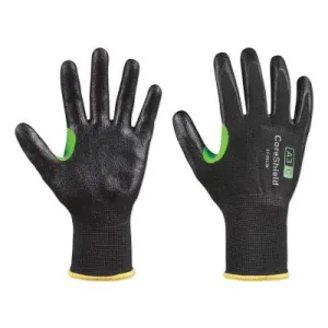 Honeywell CoreShield™ A3/C Coated Cut Resistant Gloves, 7/S, HPPE/Basalt, Smooth Nitrile, 13 ga, Black, 23-0913B/7S