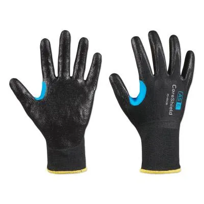 Honeywell CoreShield™ A5/E Coated Cut Resistant Gloves, 11/XXL, HPPE/SS, Smooth Nitrile, 13 ga, Black, 25-0913B/11XXL