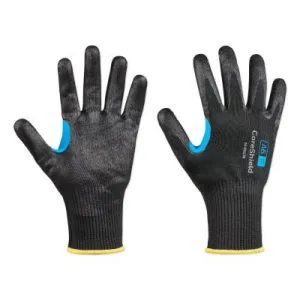 Honeywell CoreShield™ A6/F Coated Cut Resistant Gloves, 11/XXL, HPPE/Alloy/Basalt, Smooth Nitrile, 13 ga, Black, 26-0913B/11XXL