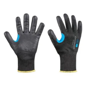 Honeywell CoreShield™ A7/F Coated Cut Resistant Gloves, 7/S, HPPE/Alloy, Nitrile Micro-Foam, 13 ga, Black, 27-0513B/7S
