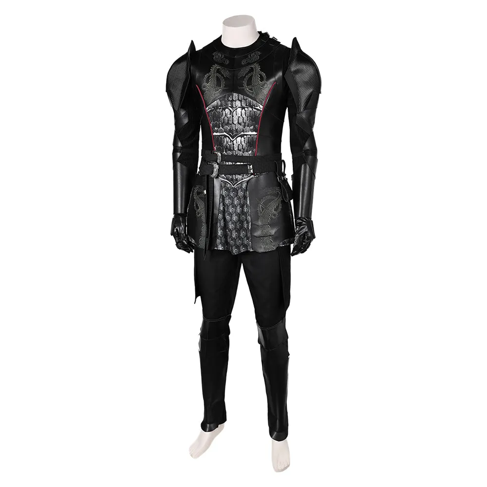 House of the Dragon 2 Daemon Targaryen Black Armor Cosplay Costume Outfits Halloween Carnival Suit