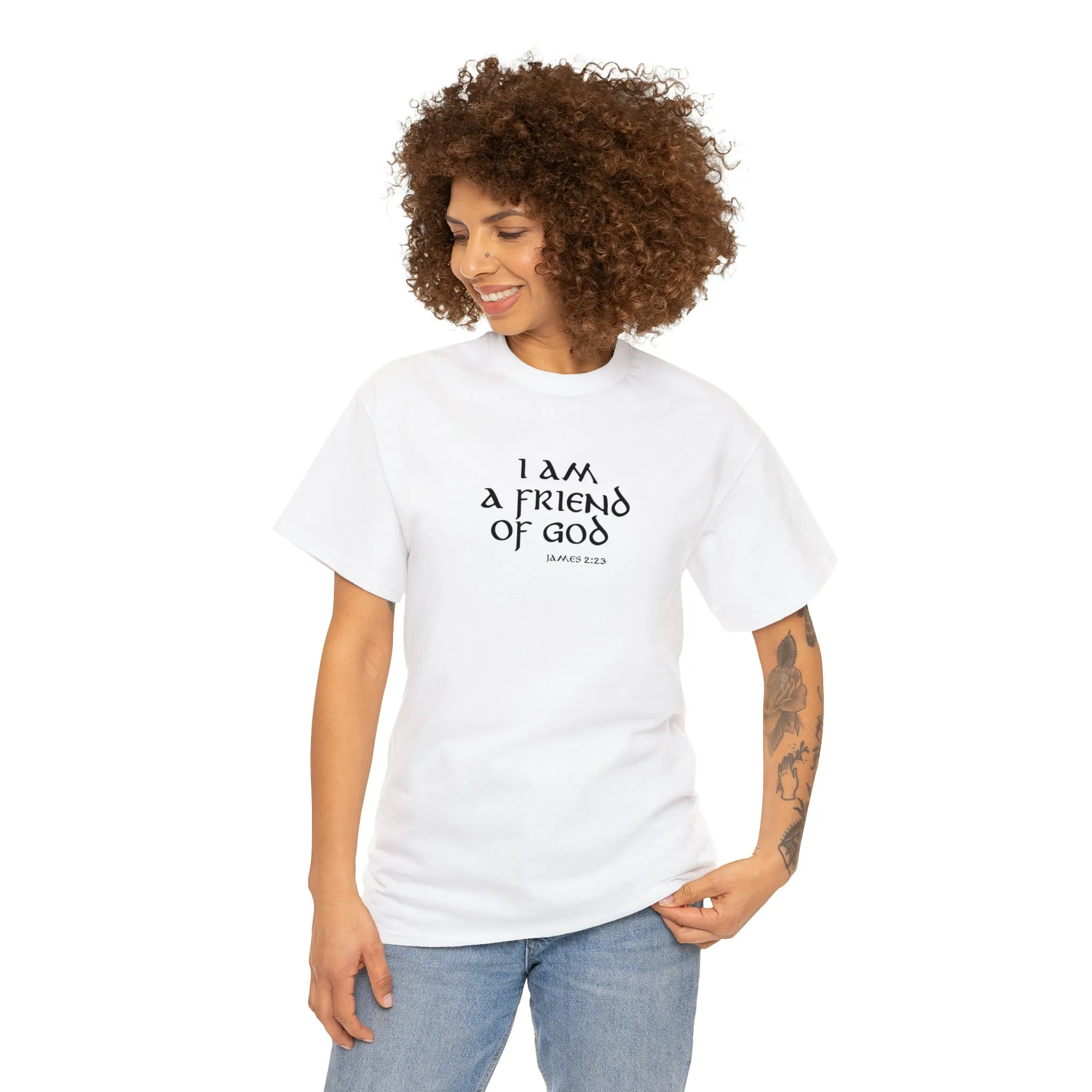 I Am A Friend Of God Men’s Unisex Heavy Cotton Tee