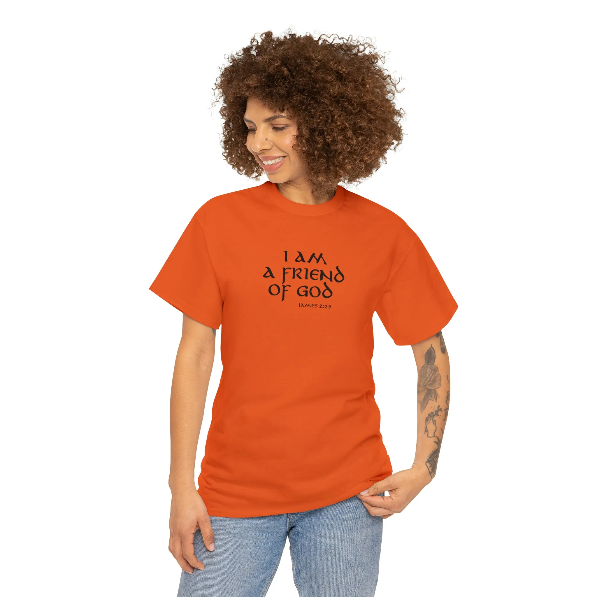 I Am A Friend Of God Men’s Unisex Heavy Cotton Tee