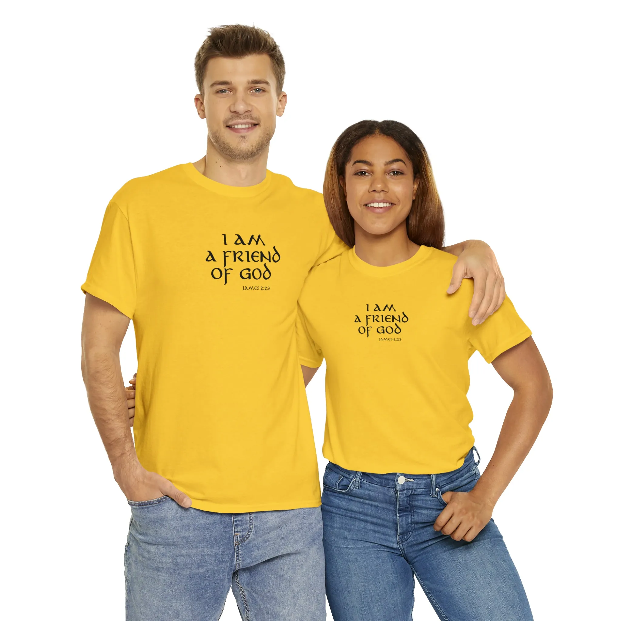 I Am A Friend Of God Men’s Unisex Heavy Cotton Tee