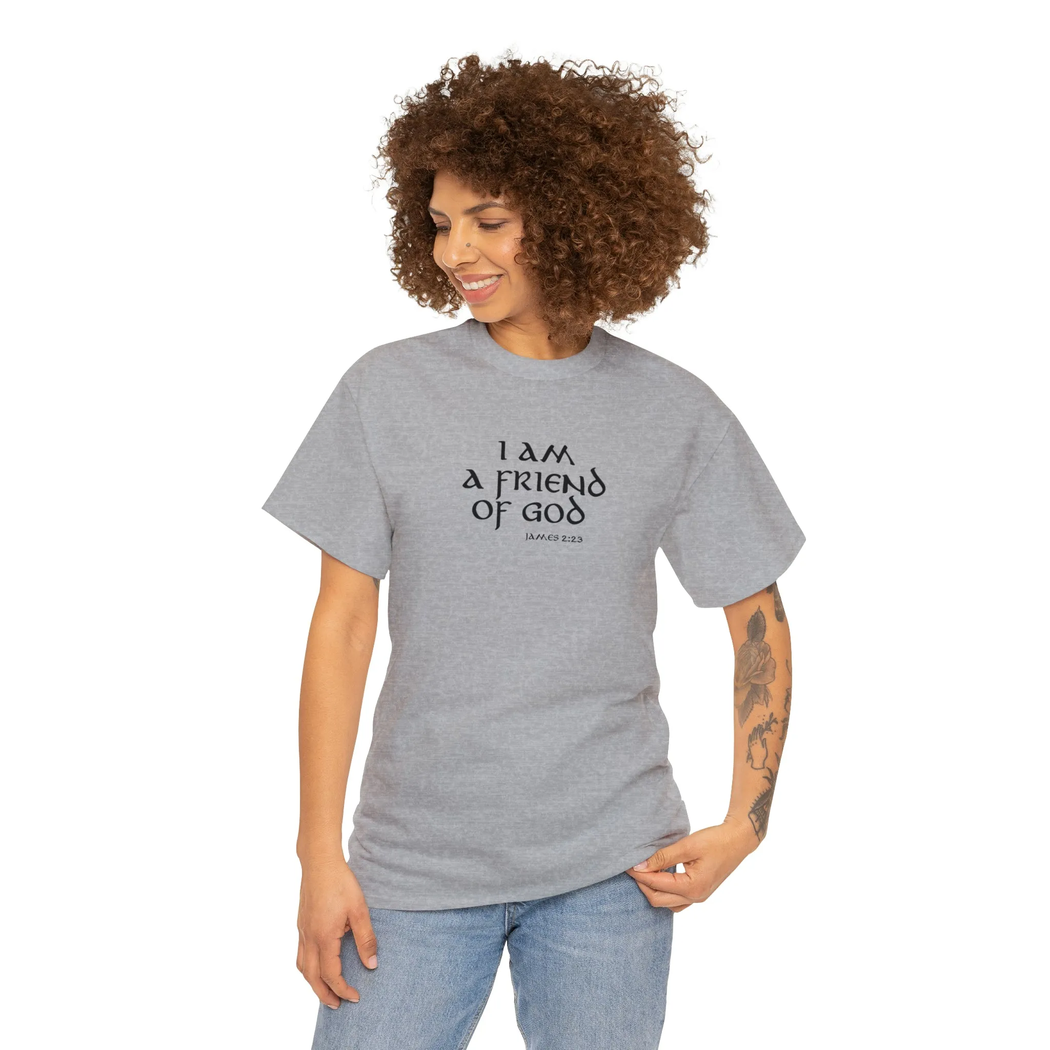 I Am A Friend Of God Men’s Unisex Heavy Cotton Tee