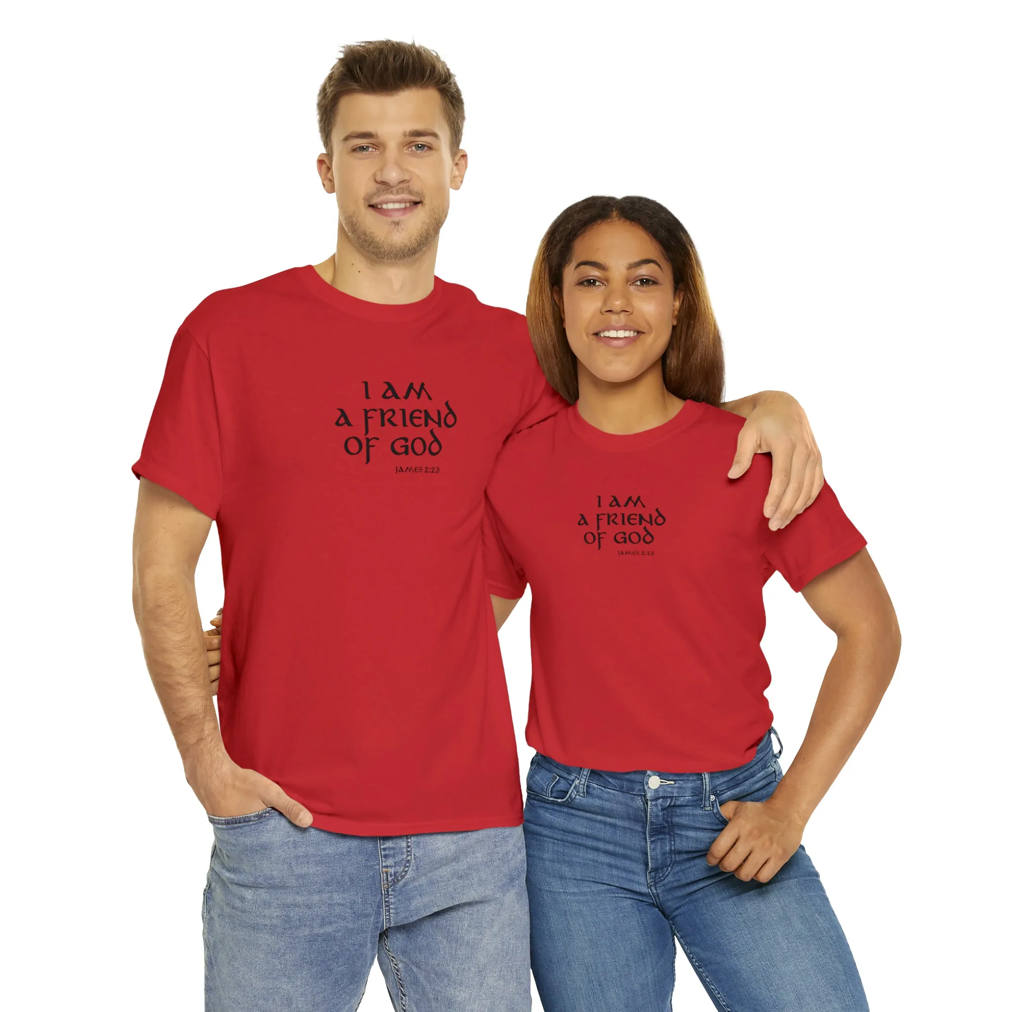 I Am A Friend Of God Men’s Unisex Heavy Cotton Tee
