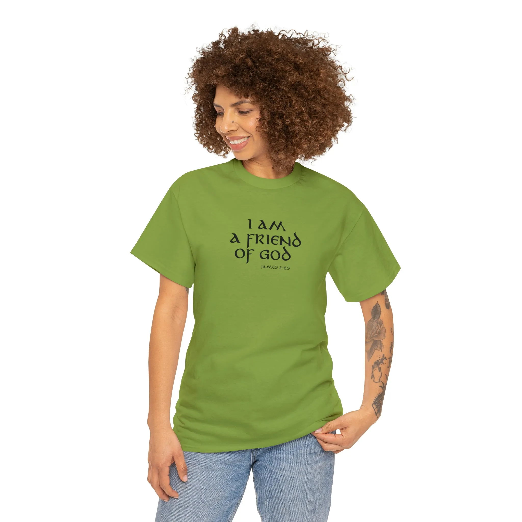 I Am A Friend Of God Men’s Unisex Heavy Cotton Tee