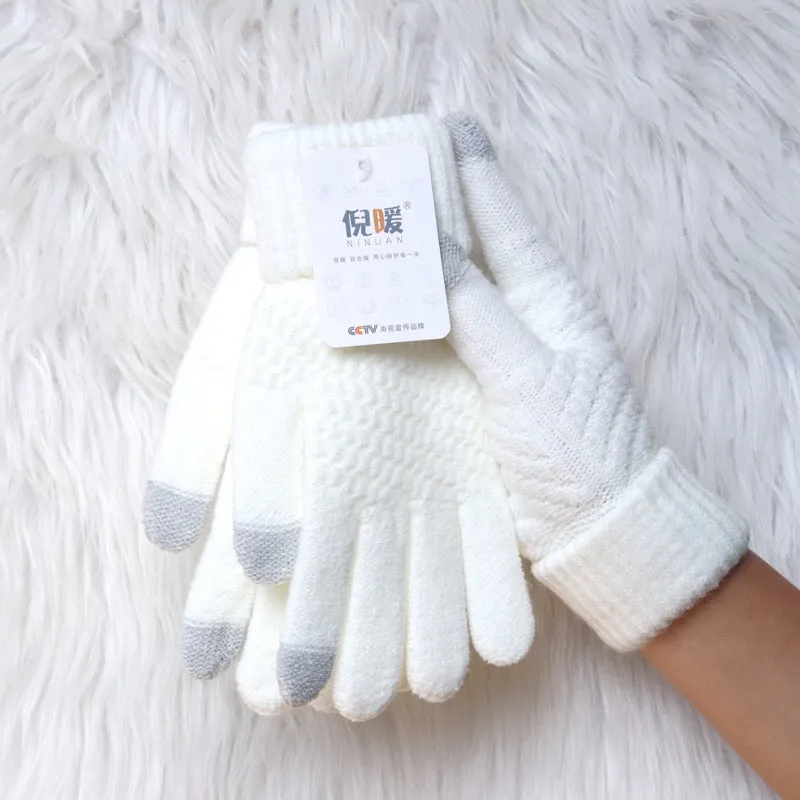 INSTOCK-Gloves women winter velvet thickened