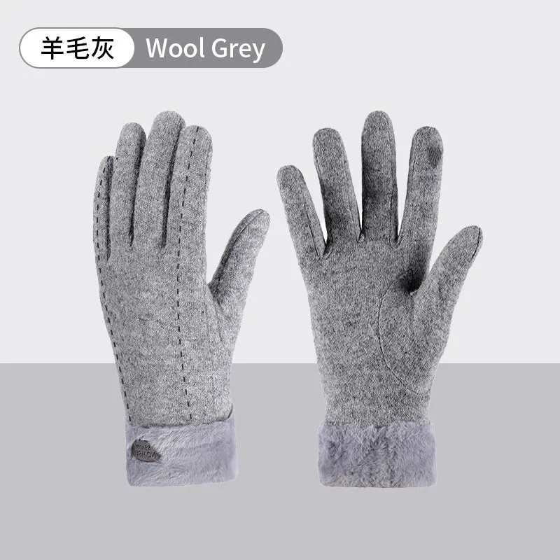 INSTOCK-Winter cashmere gloves for women