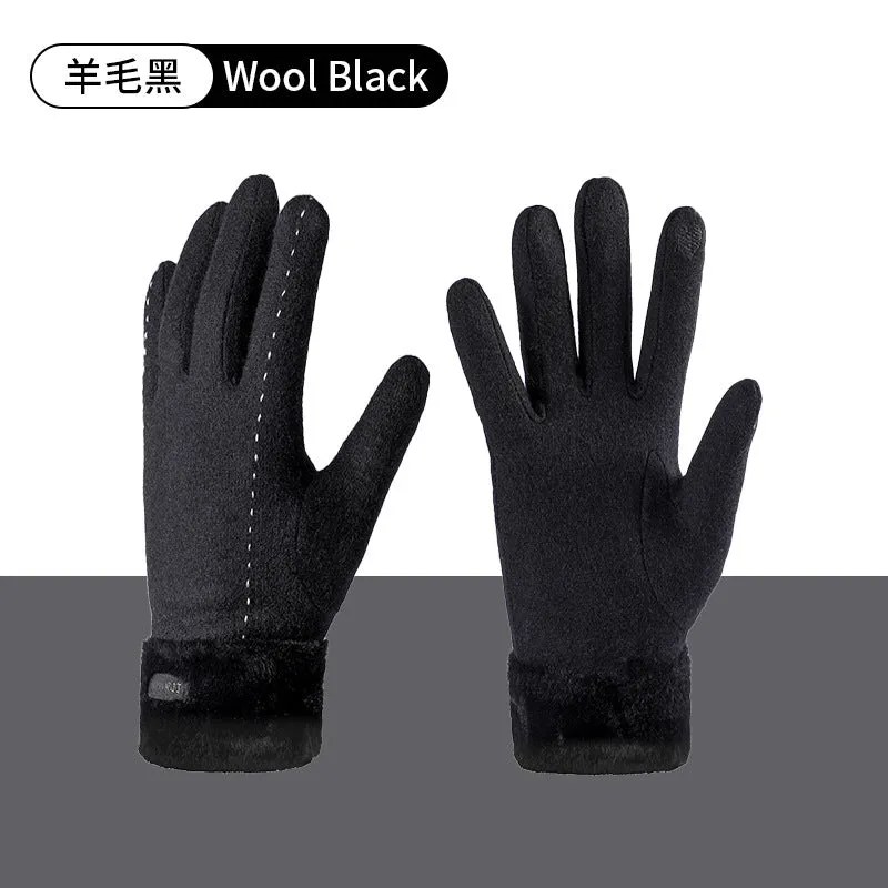 INSTOCK-Winter cashmere gloves for women