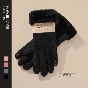 INSTOCK-Winter cashmere gloves for women