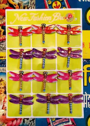Japanese tin pin set,dragonflies