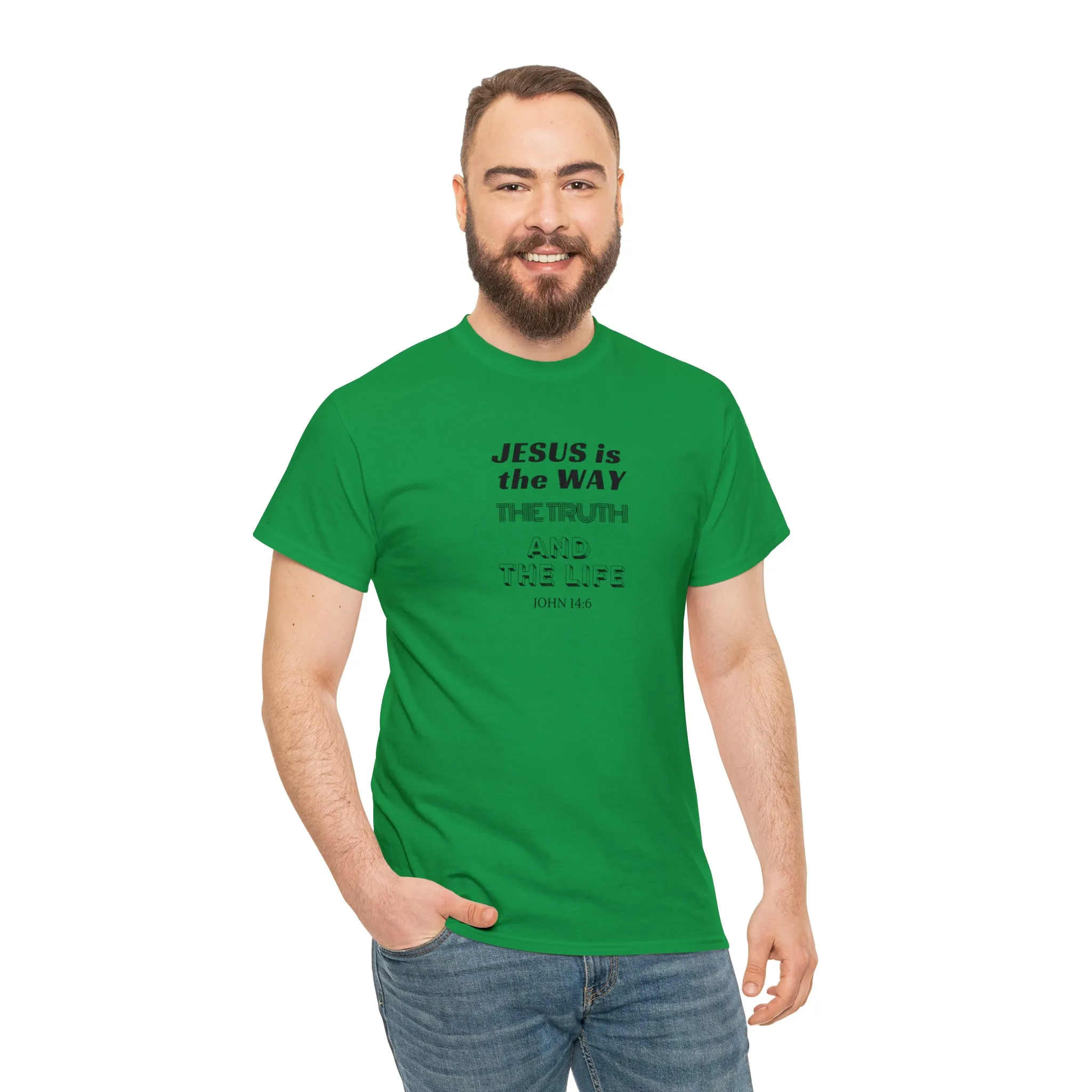 Jesus is the Way Men Unisex Heavy Cotton Tee
