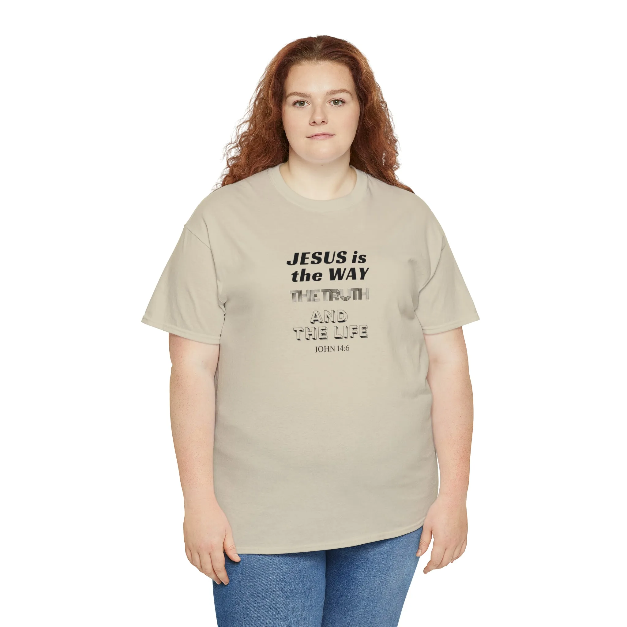 Jesus is the Way Men Unisex Heavy Cotton Tee